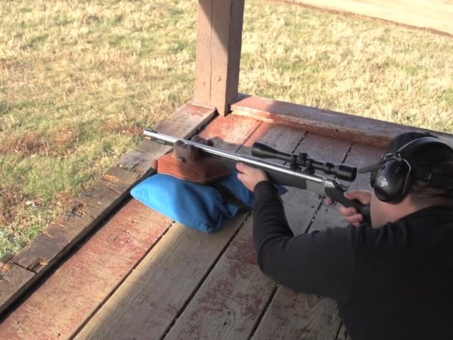 CVA® 50 cal. Optima® V1 Powder Muzzleloader Rifle with Scope Black / SS - image 3 from the video